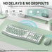 Wireless Keyboard and Mouse Combo Silent Ergonomic Curved Design for Office