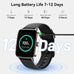 Smart Watch for Women Men, 1.85" HD AMOLED Fitness Tracker (Answer/Call) with 24/7 Heart Rate/Sleep/SpO2 Monitor for iPhone & Android, 120+ Sports Modes Smartwatch with IP68 Waterproof, 2 Bands
