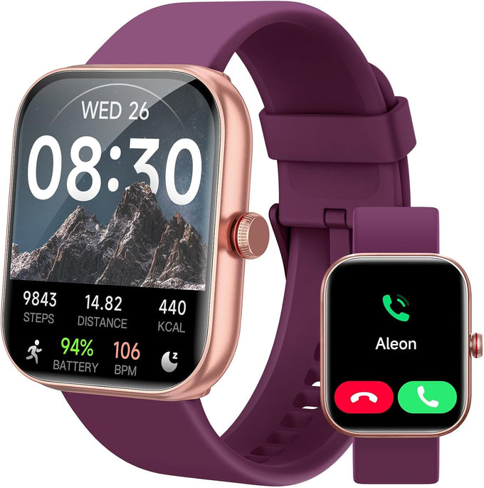 Smart Watch for Women, Smartwatch for iPhone & Android Bluetooth (Answer/Call) Built-in Alexa, 1.91" HD Fitness Tracker with 105+ Sport Modes, IP68 Waterproof, Sleep/Heart Rate/SpO2/Stress Monitor
