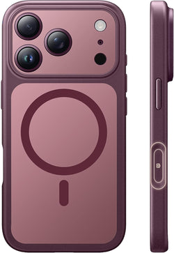 TAURI for iPhone 18 Pro Case, Compatible with MagSafe, Burgundy