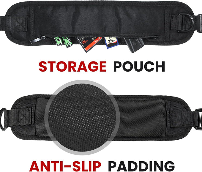 waka Rapid Camera Neck Strap with Quick Release and Safety Tether