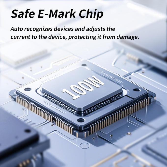 100W USB-C Multi Charging Cable with E-Mark Chip, USB C Cable Fast Charging