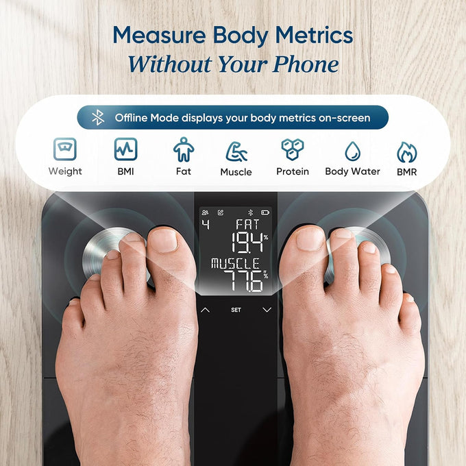 Etekcity Upgraded Smart Scale for Body Weight Fat and BMI, FSA Eligible