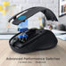 HOTWEEMS Wireless Mouse, D-09 Computer Mouse USB Cordless Mice for Laptop, Ergo Grips, Lightspeed 5-Level 2400 DPI, 16 Months Battery, Portable for PC Mac Chromebook (Black)