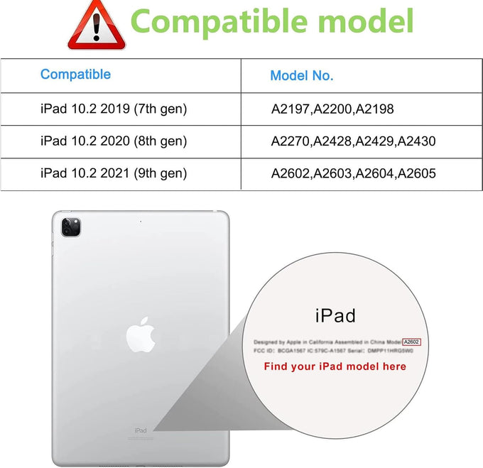 2 Pack Screen Protector for iPad 9th 8th 7th Generation 10.2 Inch,Tempered Glass Film for iPad 9 8 7 (2021/2020/2019),Case Friendly & Apple Pencil Compatible