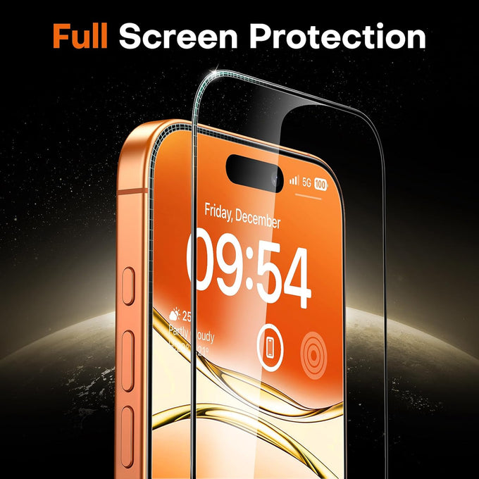 TOCOL for iPhone 17 Pro Max Screen Protector, Easy Installation
