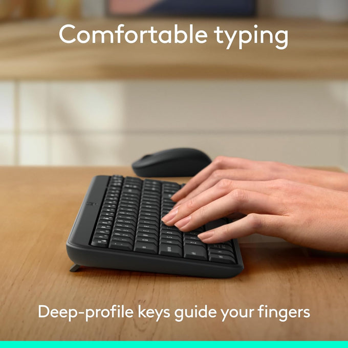 Logitech K250 Compact Wireless Bluetooth Keyboard with Number Pad, Graphite