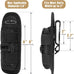 LIVANS Tactical Flashlight Pouch Holster, Rotatable Flashlight Holder Belt Clip Tactical Torch Carry Case with 360 Degree Carabiner Reel Clip