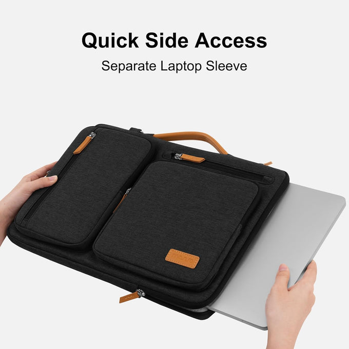 MOSISO 360 Protective Laptop Shoulder Bag 15.6 inch,15-16 inch Laptop Bag