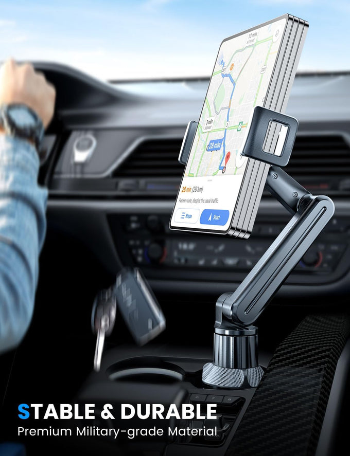 eSamcore Tablet Holder for Car, for iPad Stand Cup Holder Car Mount