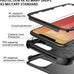 Diverbox for iPhone 11 Case [Shockproof] [Dropproof] [Tempered Glass Screen Protector],Heavy Duty Protection Phone Case Cover for Apple iPhone 11 (Black-3in1)