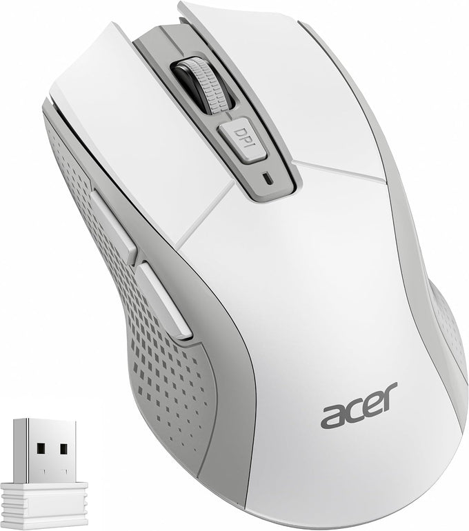 Acer Wireless Mouse for Laptop, 2.4GHz Computer Mouse 5 Adjustable 4000 DPI