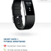 Fitbit Charge 2 Heart Rate + Fitness Wristband, Black, Large (US Version), 1 Count