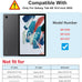 SPARIN 3 Pack Screen Protector for Samsung Galaxy Tab A8 10.5 Inch 2022