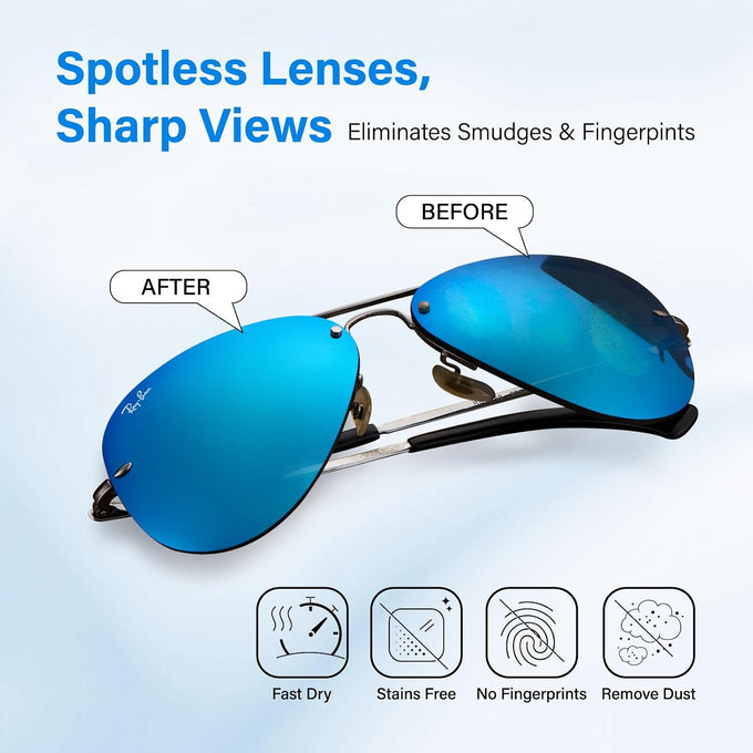 200 Count Lens Wipes for Eyeglasses, Eye Glasses Cleaner Wipes for Phone