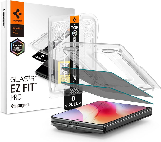 Spigen GlasTR EZ FIT Privacy Screen Protector for iPhone 17 Pro, 17, 16 Pro