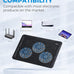 havit HV-F2056 Laptop Cooling Pad for 15.6-17 Inch Laptops, Black