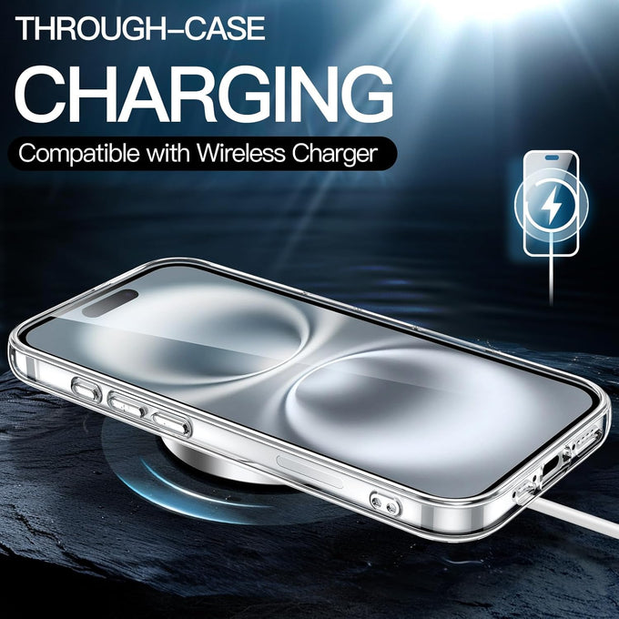 JETech Case for iPhone 16, Anti-Yellowing, Clear