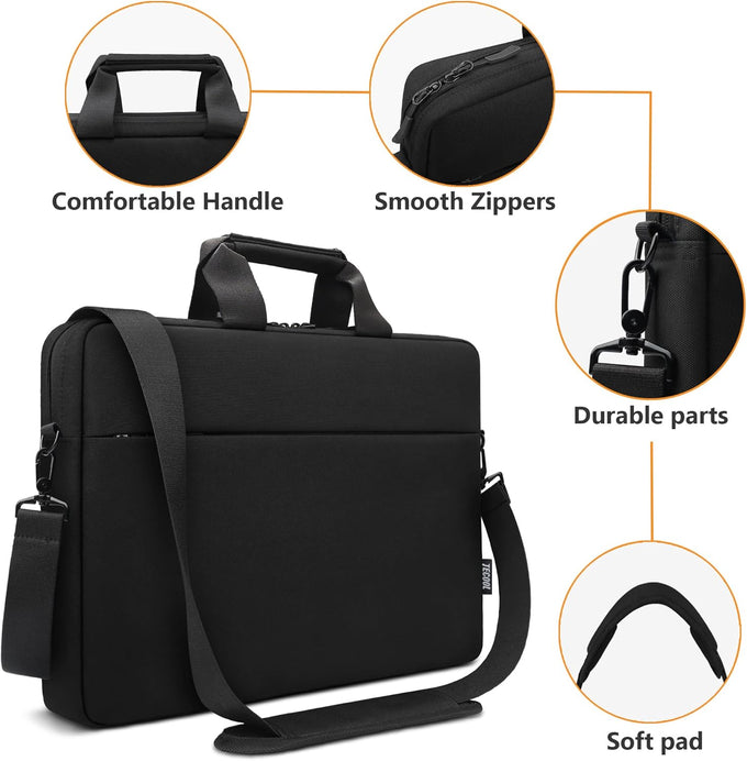 TECOOL Laptop Bag 17 17.3 Inch, Waterproof Laptop Case Sleeve Messenger Bag