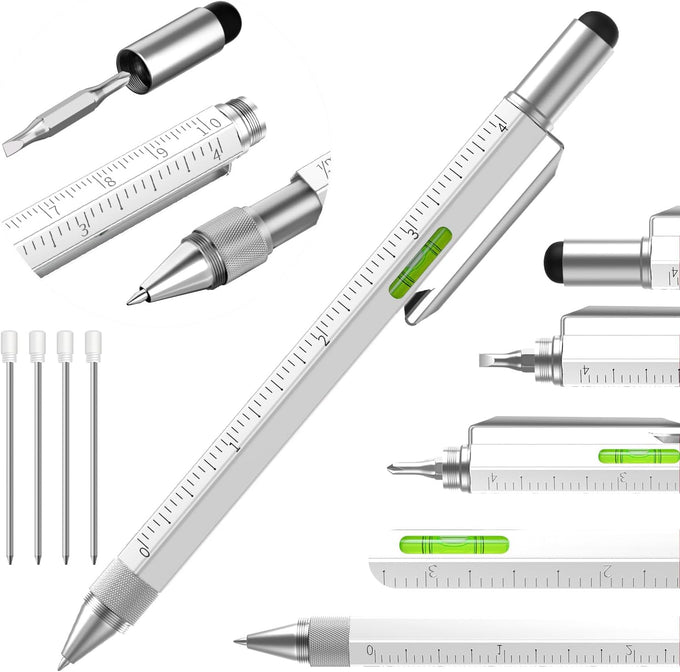 Pen Gifts for Men, Huhoo Cool Gadgets Tools Multi Tech Pen for Men, Personalized Gifts for Dad or Him, Funny Gift for Christmas, Father's Day, Valentines or Birthdays