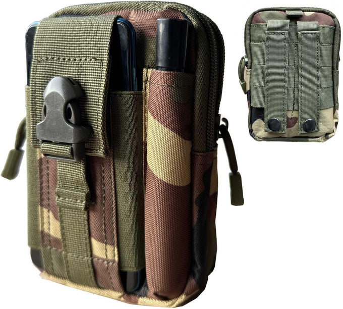 Belt Pouch, Tactical Molle Phone Pouch EDC Utility Pouches Waist Bag Packs, Small Cell Phone Holster Gear Tool Gadget Pocket for Men Running