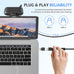 Acer A640 4K Webcam with AI Noise Canceling Mic for Streaming Meetings