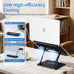 Laptop Cooling Pad with Detachable Fan & Cooler Cooling Laptop Stand Black
