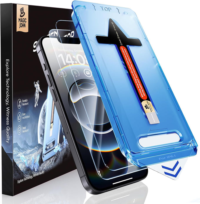 MAGIC JOHN for iPhone 17 Pro Max Screen Protector Tempered Glass 6.9 inch