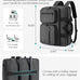 BAGSMART 3 In 1 Laptop Bag for Men, Computer Briefcase 17.3 Inch Laptop Water-Repellent Shoulder Bag, Computer Bag Business Travel Office, Black