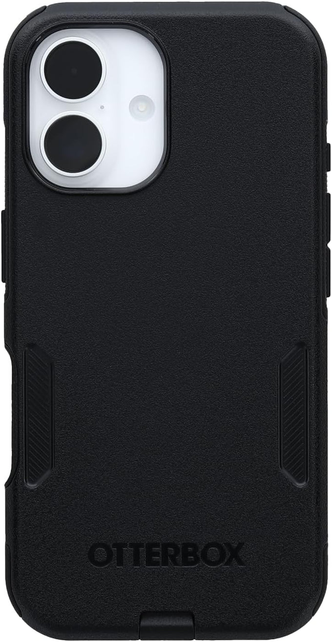OtterBox iPhone 16 Commuter Series Case - Black, Thin & Protective iPhone Case, Dual-Layer, Impact Absorbing - Material
