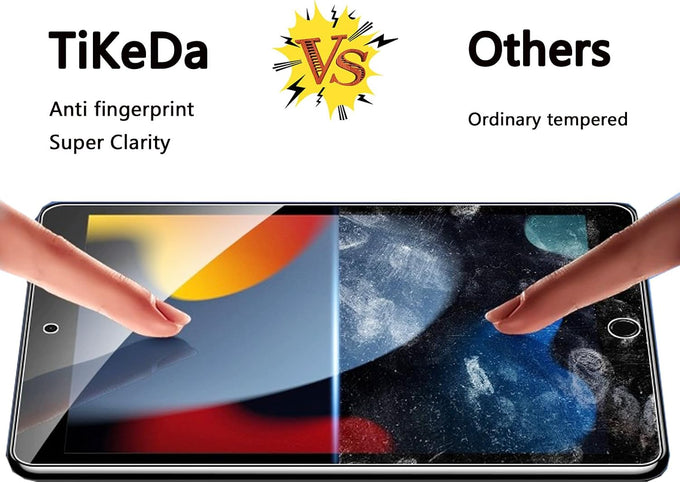 2 Pack Screen Protector for iPad 9th 8th 7th Generation 10.2 Inch,Tempered Glass Film for iPad 9 8 7 (2021/2020/2019),Case Friendly & Apple Pencil Compatible