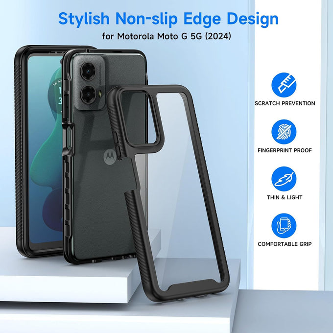seacosmo Designed for Motorola Moto G 5G 2024 Phone Case Black