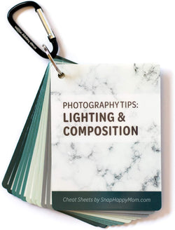 Photography Tips: Composition & Lighting Cheat Sheet Cards | Pocket-Sized Quick Reference Cards for Beginners | Snap Happy Mom (Classic)