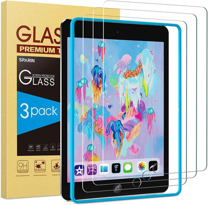 SPARIN 3 Pack Screen Protector for iPad 9th 8th 7th Generation 10.2 inch