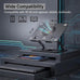 Laptop Stand with Cooling Fan& RGB Lighting,360° Rotating Iron Laptop Riser
