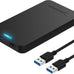 SABRENT 2.5in SATA to USB 3.0 Tool-Free SSD/HDD Enclosure (EC-UASP)