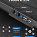 Kootek Laptop Cooling Pad Cooler Stand with 5 Quiet Fans for 12"-17" Laptop
