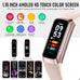 Fitness Tracker with 24/7 Heart Rate, Activity Trackers with Blood Pressure Sleep Monitor, 1.10" AMOLED Screen Step Tracker, Waterproof Step Counter, Health Smart Watch Pedometer for Women Men