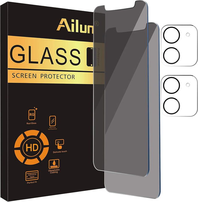 Ailun Privacy Screen Protector + Camera Lens Protector for iPhone 17 Pro