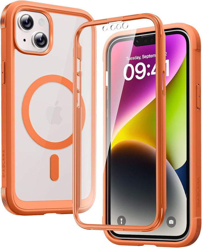 Diaclara Magnetic for iPhone 17 Case, Full Body & Screen Protector,Purple