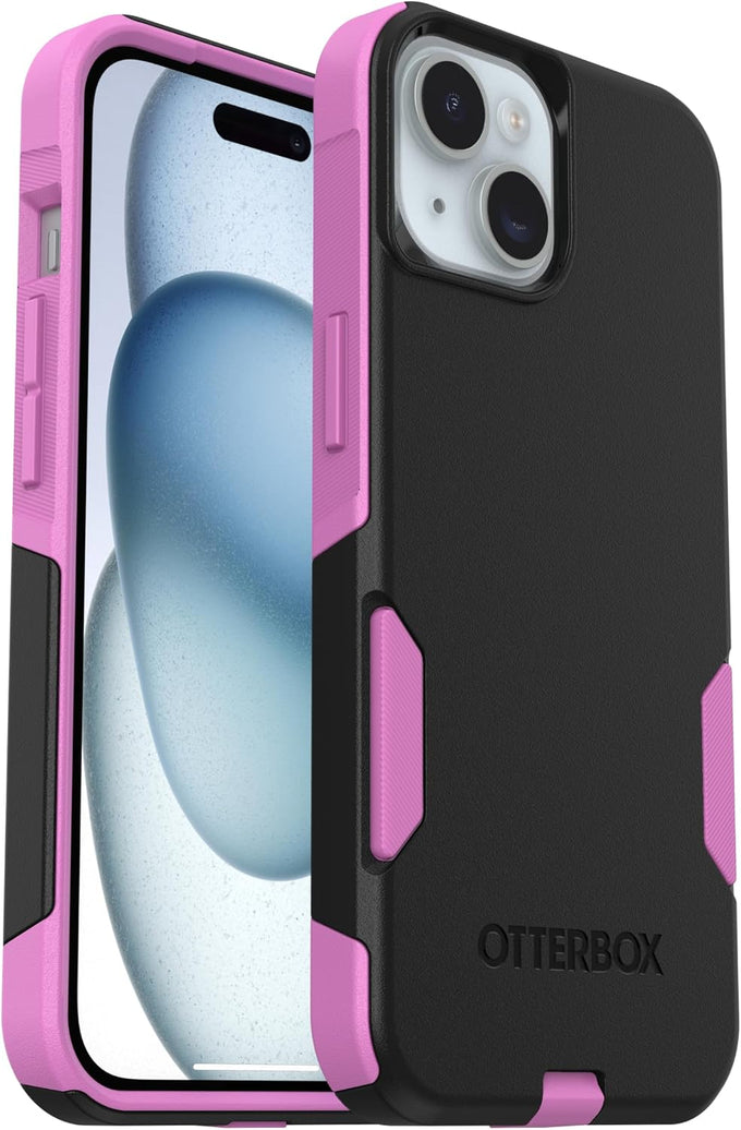 OtterBox iPhone 17e, 16e, 15, 14, & 13 Commuter Series Case - Black, Slim & Tough, Pocket-Friendly, with Port Protection - Thin & Protective iPhone Case, Dual-Layer, Impact Absorbing iPhone Case