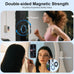 Magnetic Phone Ring Holder for MagSafe Gym Phone Grip Stand Finger Ring Kickstand Dual-Sided Magnetic Stand for iPhone 17 16 Pro Max 16e 15 14 13 12 Pro Max,Samsung,Compatible for Wireless Car Mount