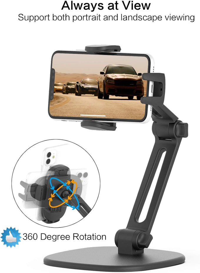 APPS2Car Phone Stand for Desk, Adjustable Cell Phone Holder for Office