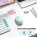 TECKNET Compact Ambidextrous Wireless Mouse for Laptop Mint Green