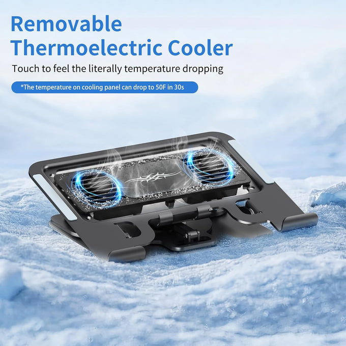 Laptop Cooling Pad with Detachable Fan & Cooler Cooling Laptop Stand Black
