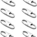 zelin Anti Theft Zipper Clips, Travel Essentials, Carabiner, 2Grey 2Silver