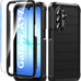 Hensinple for Samsung Galaxy A17 5G Phone Case with Screen Protector, Heavy Duty Military Shockproof Full Body Durable TPU Protective Cover Case for Samsung A17 5G (Black)