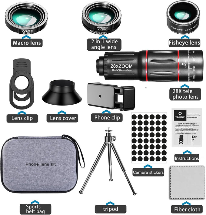 Phone telephoto lens28X,