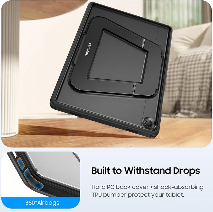 Fintie Multi-Angle Kickstand Case for Samsung Tab A11+/A9+ 11 in, Black