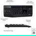 Logitech MK345 Full Size Wireless Keyboard and Mouse Combo - Black